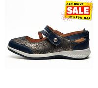 Boulevard Suzie Mujer Clásico Moda Casual Confort Zapatos Azul (Corte Ancho)