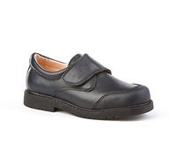 Zapatos Colegiales con Puntera Reforzada Todo Piel, mod.452. Calzado infantil Made in Spain, Garantia de calidad. (34, Azul Marino)