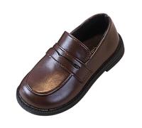 Zapatos Colegio Niño,Mocasines Niño Niña de Piel Sintética Casual Cómodo Zapatos Sin Cordones Planas para Niñas y Niños Moda Penny Loafer Bailarinas Estilo Inglés para Escuela y Uso Diario