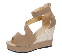 Zapatos Cómodos Para Mujer Sandalias De Playa Zapatos Para Mujer Sandalias De Verano Elegantes Tacón Estilo Bohemio Veraniego Cómodas Antideslizantes Y Transpirables Con Punta Abierta Y Tacón Cuña
