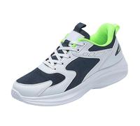 Zapatos cómodos unisex antideslizantes para el tiempo libre, zapatos deportivos, altura invisible, elevada, ligeros, zapatos informales, transpirables, zapatos para correr, verde, 43 EU