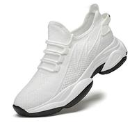 Zapatos con Elevador para Hombres, Zapatos Invisibles de 2,36 Pulgadas para Aumentar la Altura, Zapatos Casuales más Altos, Zapatillas Deportivas de tacón Oculto a la Moda (Color : White, Size : 38