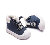 Zapatos con luces de invierno para niños y niñas, para el hogar, para interiores, bonitos mocasines de lana acolchados, zapatos de algodón para bebé, botas de invierno para hombre, marine, 23 EU