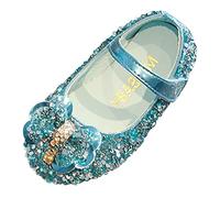 Zapatos con purpurina con diamantes de imitación de cristal zapatos para niñas: zapatos de princesas con hebilla ajustable zapatos de fiesta elegantes zapatos para niños punta redonda zapatos