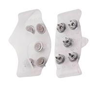 Zapatos con tacos de hielo, empuñaduras de nieve, puntas de tracción antideslizantes universales con tacos de acero, crampones y calzado elástico para invierno, senderismo, caminar, escalar