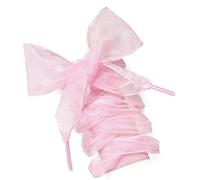 Zapatos Cordones de 4 cm de ancho de encaje de gasa Cordones planos de seda satén cinta deportiva zapatillas de deporte zapatos cuerdas botas de organza para niños adultos 160 cm - L - 1 par