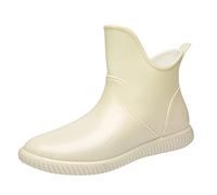 Zapatos Cuero Zapatos Botas Zapatos de agua verano Lluvia al aire libre resistente al desgaste Jardín Zapatos para Mujeres Botas para Mujeres Bastante Sandalias, beige, 38 EU