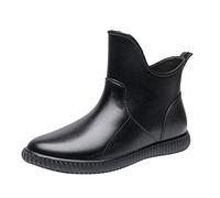 Zapatos Cuero Zapatos Botas Zapatos de agua verano Lluvia al aire libre resistente al desgaste Jardín Zapatos para Mujeres Botas para Mujeres Bastante Sandalias, Le Noir, 39 EU