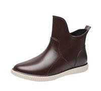 Zapatos Cuero Zapatos Botas Zapatos de agua verano Lluvia al aire libre resistente al desgaste Jardín Zapatos para Mujeres Botas para Mujeres Bastante Sandalias, marrón, 38 EU