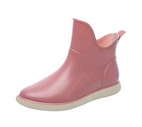 Zapatos Cuero Zapatos Botas Zapatos de agua verano Lluvia al aire libre resistente al desgaste Jardín Zapatos para Mujeres Botas para Mujeres Bastante Sandalias, rosa, 37 EU