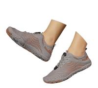 Zapatos de agua anchos para mujer, zapatos de agua para playa y natación, botas planas para mujer, Brown, 39 EU