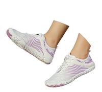 Zapatos de agua anchos para mujer, zapatos de agua para playa y natación, botas planas para mujer, Purple, 37.5 EU