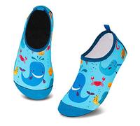 Zapatos de Agua Escarpines Niños - Zapatillas Acuáticas Rápidas de Secar, Antideslizantes para Playa y Piscina16-35(Ballena,34-35)