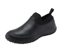 Zapatos de agua EVA para mujer, para comedor, lavado, caña baja, antideslizantes, para trabajo y cocina. Zapatillas El Hombre Botas Hombre Agua Forro (Black, 38)