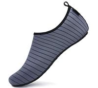 Zapatos de Agua Hombre Mujer Transpirable de Secado Rápido Zapatillas Snorkel Bucear Surf Escarpines,Gris,38/39