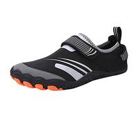 Zapatos de agua para hombre, ajustables, de ajuste ancho, tenis acuáticos de verano, duraderos, ligeros, zapatos de playa para natación, surf, yoga, caminar, buceo, deportes, natación, playa, Negro1