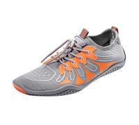 Zapatos de agua para hombre, antideslizantes, de secado rápido, para playa, con cordones, forro de malla, fáciles de cerrar, cómodos, con soporte de arco, entrenador atlético, playa, natación