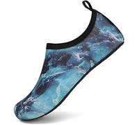 Zapatos de Agua para Hombre Mujer Rápido Secado Zapatillas de Playa Ligeros Antideslizante Calcetines de Natación Zapatos Surf Yoga Piscina, Water Gris 38/39