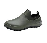 Zapatos de agua para hombre y mujer, para catering, lavado de coches, zapatos de trabajo, zapatos de cocina de comercio exterior, zapatos para hombre, zapatos de mocasines 46, verde, 48 EU