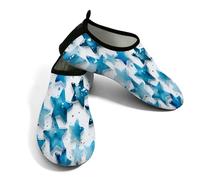Zapatos de agua para mujer y hombre, color azul, Jelly Star, zapatos de playa, calcetines de natación de secado rápido, Blue Jelly Star, 40/41 EU