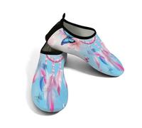 Zapatos de agua para mujer y hombre, diseño de mariposa, atrapasueños, zapatos de playa, calcetines de natación de secado rápido, Dreamy Butterfly Dreamcatcher, 37.5/38.5 EU