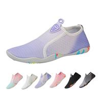 Zapatos de agua unisex a la moda, zapatos descalzos para mujer, zapatos de playa y natación, zapatos de agua con orificio de drenaje, zapatos de verano transpirables para fitness, deportes al aire