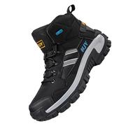 Zapatos de algodón cálido de felpa y antidesgaste, zapatos de algodón de cinco dedos, zapatos deportivos al aire libre, zapatos de senderismo para hombres y mujeres, bastones de senderismo, Black, 42