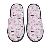 Zapatos De Algodón Llama Sin Drama Reutilizable Hogar Pantuflas Unisex Zapatillas Estar Por Casa Para Spa Invierno Spa L