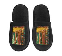 Zapatos De Algodón Parque Nacional Tierra Del Fuego Sur De California Lavable Slippers Portátil Plush Shoes Para Spa Viaje Hotel L