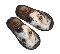 Zapatos De Algodón Perro Apoyado En Un Palo Cómodo Felpa Pantuflas Suela De Goma Slippers Para Viaje Unisex Dormitorio L