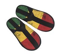 Zapatos De Algodón Símbolo De La Paz Con Bandera Lavable Slippers Portátil Plush Shoes Para Hotel Invierno Viaje L