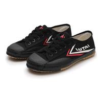 Zapatos De Artes Marciales Aldult Unisex Tai Chi Kung Fu Zapatillas De Deporte De Lona Qigong Zapatillas De Deporte De Lona Bajas,Negro,43 EU