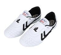 Zapatos de Artes Marciales,Ligeros con Rayas Negras Zapatillas para Taekwondo Kung fu características versátiles for practicantes de Boxeo Karate Tai chi Adultos y niños