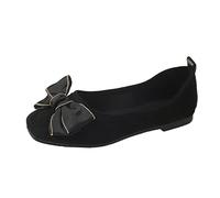 Zapatos de bailarina para mujer, cómodos, planos, bailarinas de primavera para mujer, zapatos casuales, suelos, suelos, dedos del pie, arco, leopardo, calzoncillo de boca plana en cómodas bailarinas