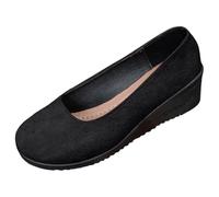 Zapatos de bailarina para mujer, punta redonda, zapatos de baile, zapatos elegantes de tacón de cuña, sandalias ligeras y transpirables, zapatos de moda para mujer, zapatos planos para mujer, zapatos
