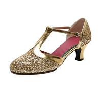 Zapatos de baile con purpurina para mujer, salsa rumba, sandalias de baile latinas, tacones altos, sandalias de punta cerrada, zapatos de boda, zapatos de novia, zapatos de princesa, zapatos de noche