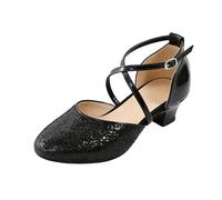 Zapatos de Baile con Suela Blanda y Tacones Altos, Flexibles, para salón de Baile, Tango y práctica, Mujer.