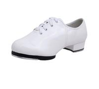 Zapatos De Baile De Claqué De Jazz Hombres y Mujeres Zapatos Tap Zapatos de Baile de Cuero con Cordones Zapatos clásicos de Moda con Cordones Zapatos de Baile Equipo Baile para Mujeres y Hombres