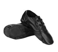 Demeras Zapatos de Baile de Jazz Zapatos de Suela Blanda Zapatos de Suela Blanda para niños Adultos Negro(37)