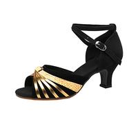 Zapatos de baile de las mujeres del extremo abierto latina tango vals fiesta social salsa bachata salsa sandalias de baile para las mujeres tacón alto rhinestone moderno para nacional marca, c, 42 EU