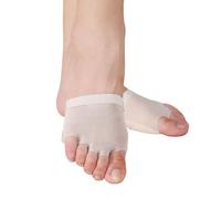 Zapatos de baile de media suela con 5 agujeros, tangas para el vientre, danzas contemporáneas, almohadillas para patas, color, S