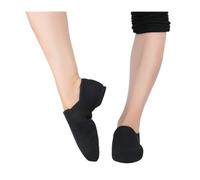 Zapatos De Baile Jazz, Sin Cordones, Color Tostado Y Negro, Zapatillas Gran Tamaño For Niñas Mujeres(Canvas Black,FR41-25.5cm)