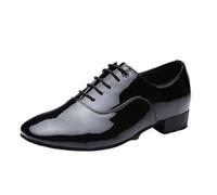 Zapatos de baile latino for hombre, salsa, tango, zapatos de salón de cuero modernos, tacones cuadrados de 2,5 cm, zapatos de baile de fiesta for adultos y niños Para Fiestas De Baile(42,Indoor 2.5cm