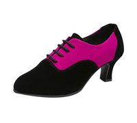 Zapatos De Baile Latino Mujer, Lentejuelas Tacón Alto Zapatos De Baile Tango Las Tardes Ballroom Performance Punta Cerrada Latina Sandalias para Mujer Latina Salsa Tango Vals Bachata Sandale