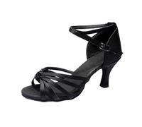 Zapatos de Baile Latino Mujer Satin Profesional Salsa Bachata Tango Práctica Zapatos de Baile de Salon,Zapatos de Baile,Zapatos Latinos de Satén Mujeres,7cm Tacón