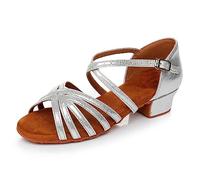Zapatos de Baile Latinos Profesionales Mujeres Tacones Bajos 3,5 cm Chicas Latin Chacha Salsa Zapatos de Baile de salón para Principiantes Juegos de práctica
