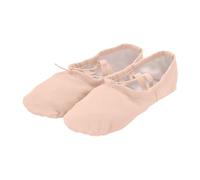 Zapatos de baile para niños, zapatos de ejercicio con suela suave para mujer, zapatos de ballet étnicos para cuerpo adulto, zapatos de yoga para niña blanca rota punta (Pink, 34 Big Kids)