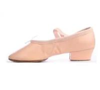Zapatos de Baile práctica Cuero, Zapatos for enseñanza Profesores, Ballet con Tacones(Pink,6)