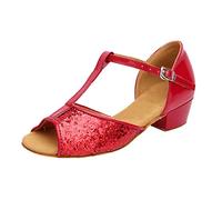 Zapatos de Baile Prom para Mujer, Zapatos de Baile Cuadrados, Sandalias de tacón, Elegantes, graduación.