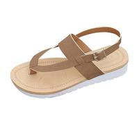 Zapatos de ballet de punto para mujer, de ajuste ancho, para deslizarse, zapatos ortopédicos, cómodas sandalias para caminar para mujer de verano, Khaki, 38/36 EU